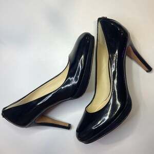 Coach Black Patent Leather Platform Pumps Heels